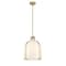 Z-Lite Pearson 1 Light Pendant, Rubbed Brass & White Opal 818-12RB - alternate 1